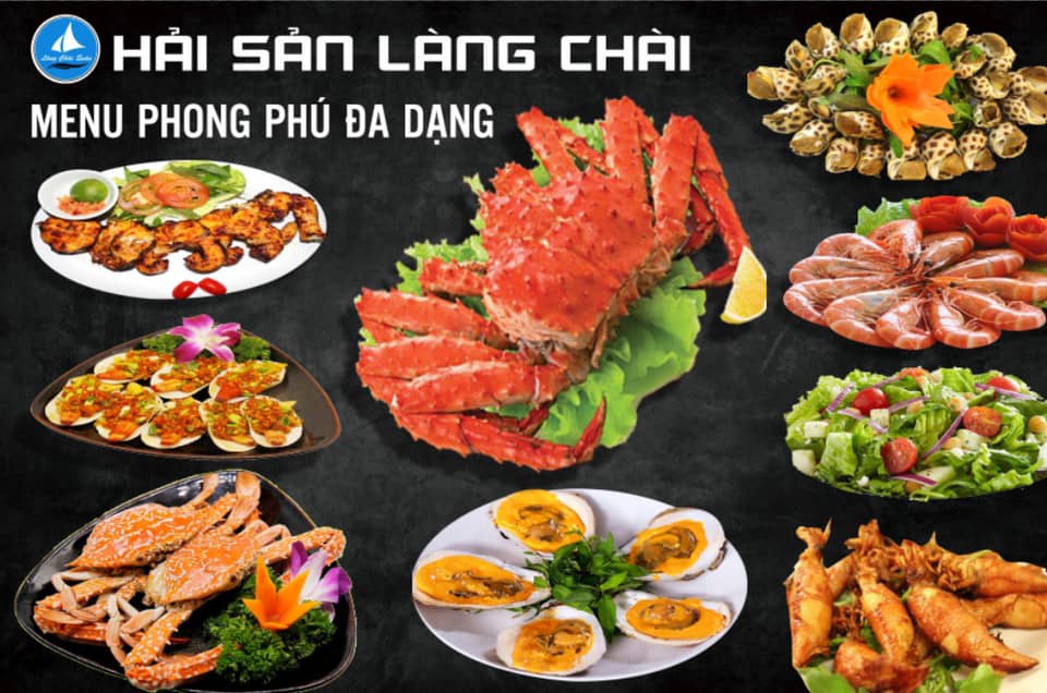 menu của hải sản làng chài